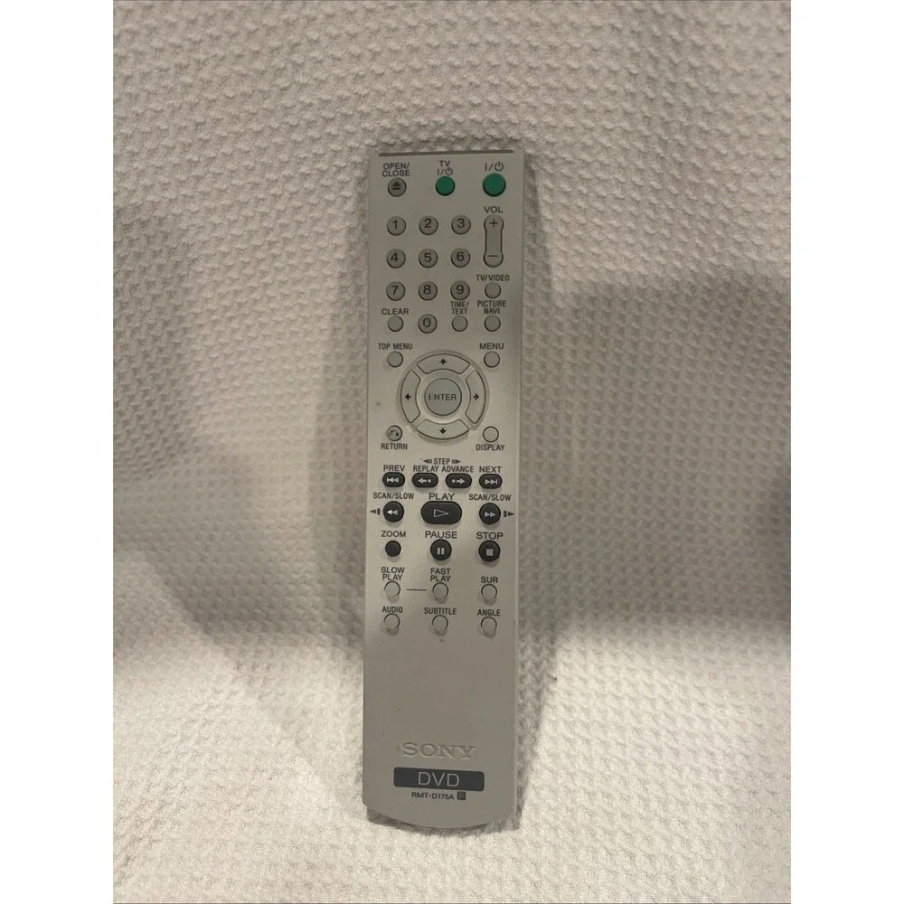 Sony RMT-D180A DVD Remote OEM Original Tested Working w Batteries